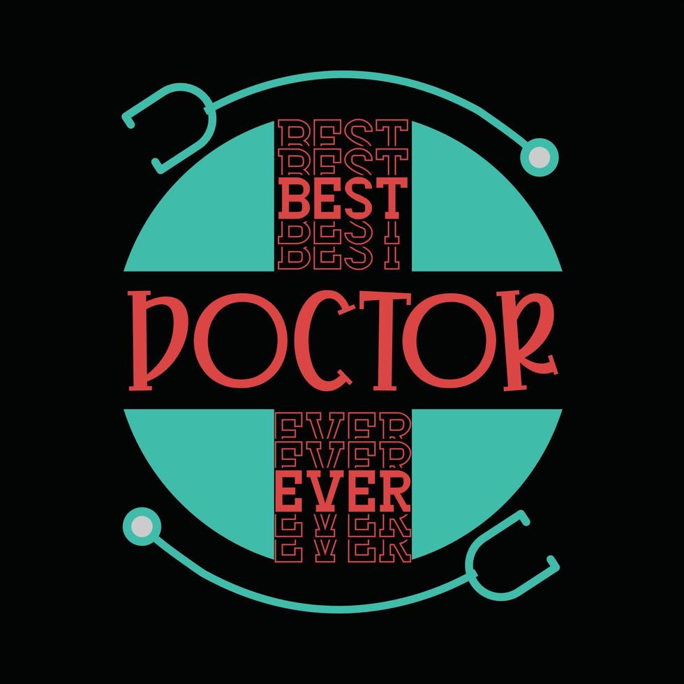 Doctor T-shirt Design vector