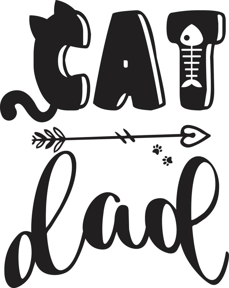 diseño de camiseta de gato vector