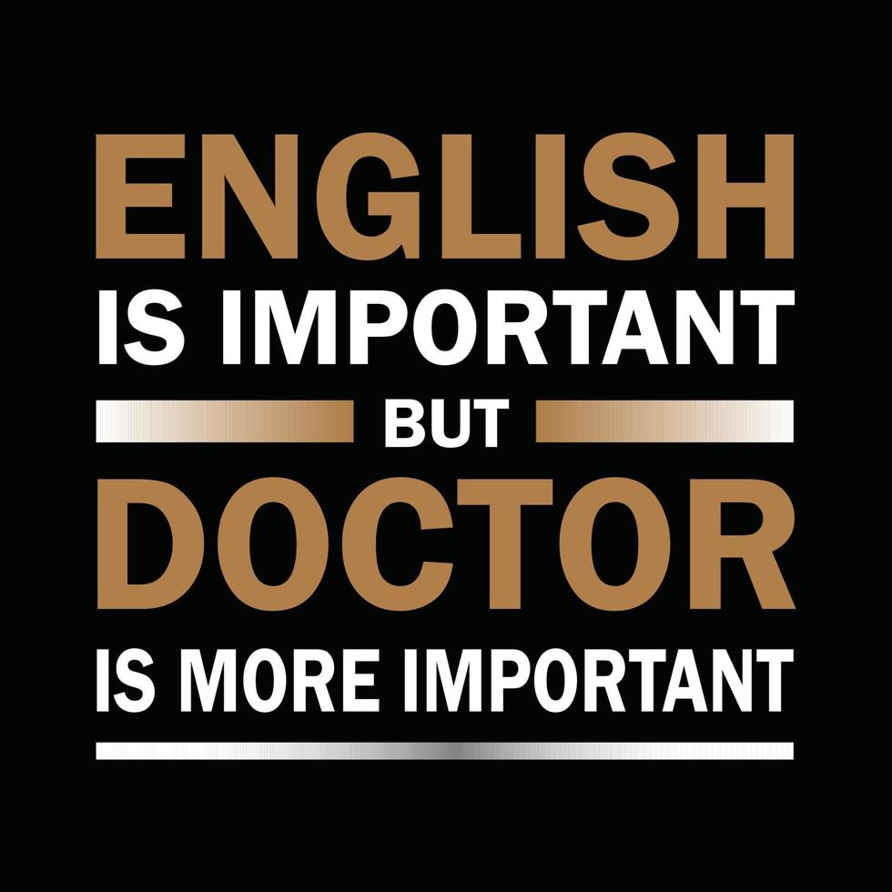 Doctor T-shirt Design vector