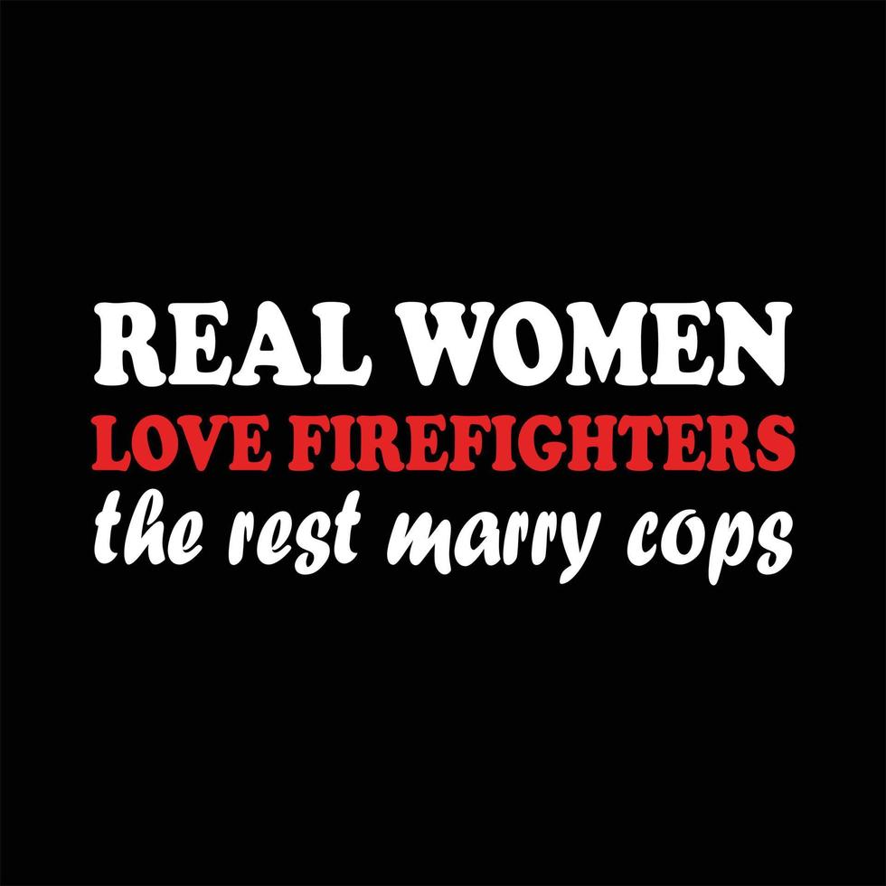 Firefighter T-shirt Design vector