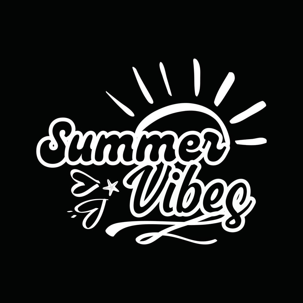 Summer T-shirt Design vector