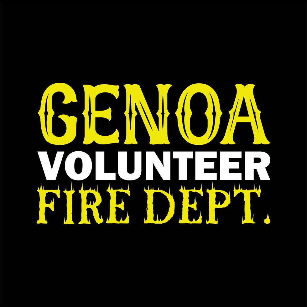 Firefighter T-shirt Design vector