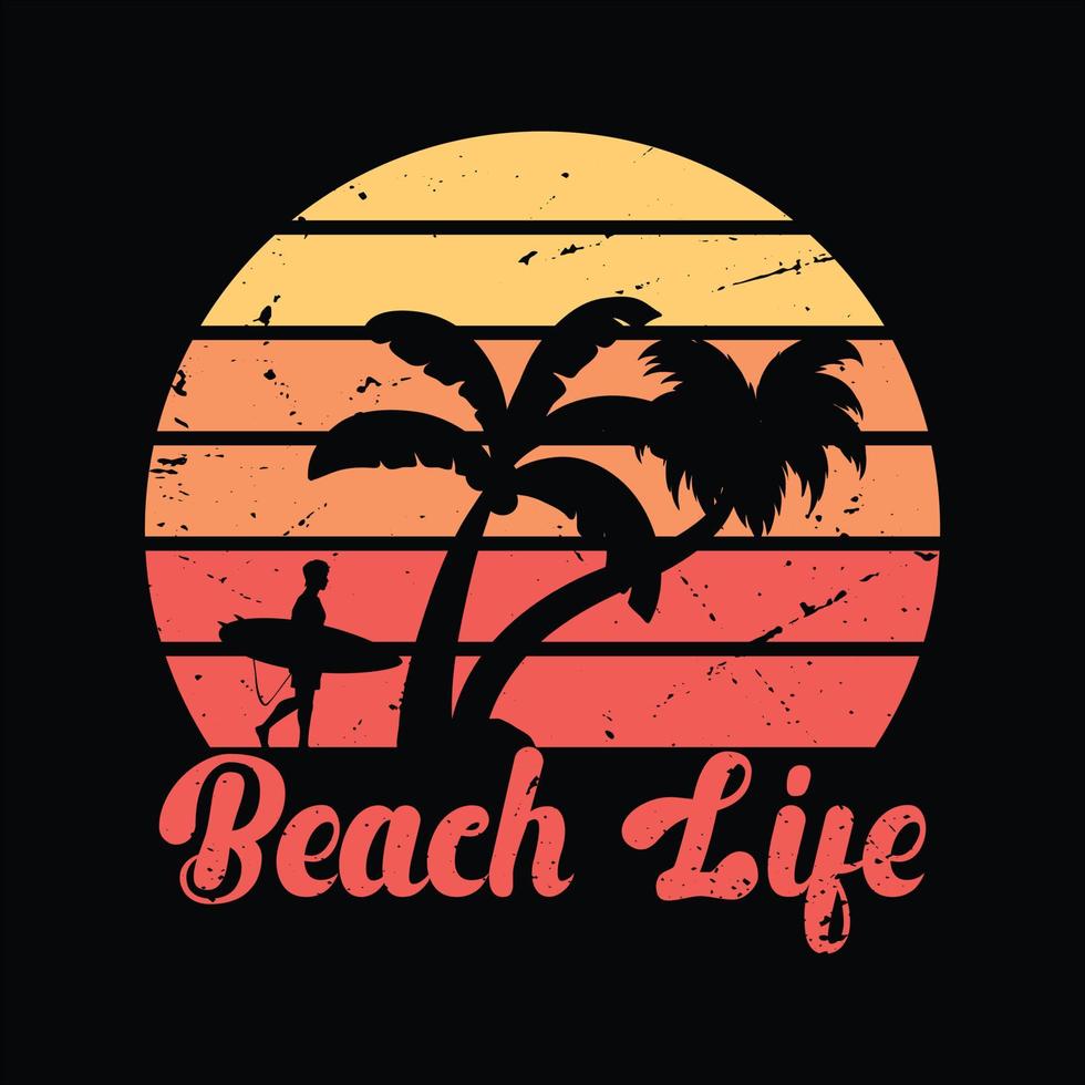 diseño de camiseta de verano vector