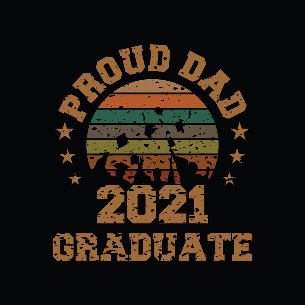Graduation T-shirt Design vector