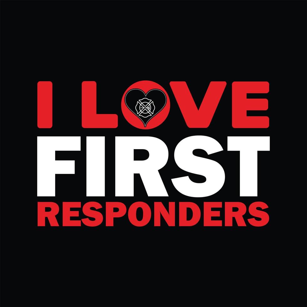 Firefighter T-shirt Design vector