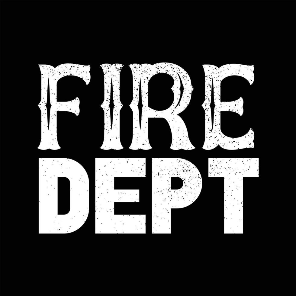 Firefighter T-shirt Design vector