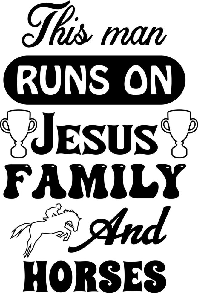 Horse T-shirt Design vector