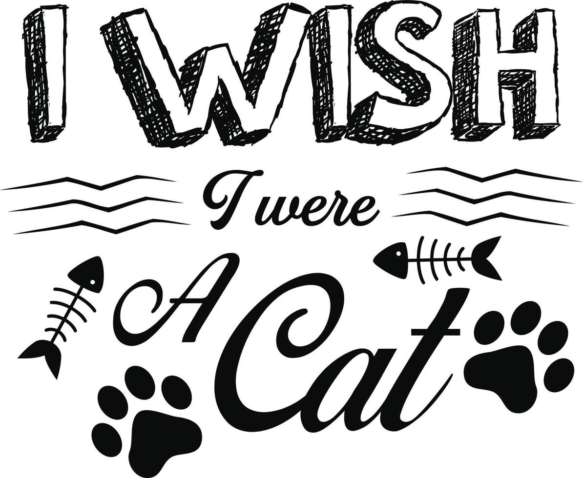 Cat T-shirt Design vector