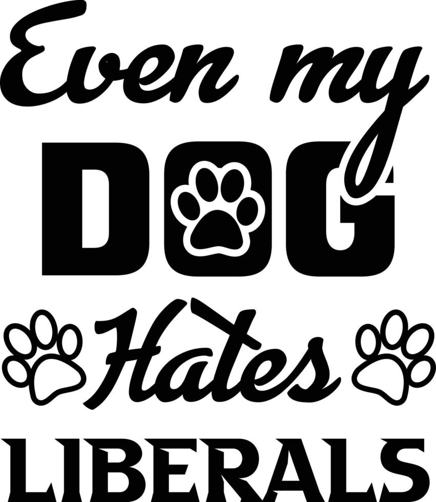 Dog T-shirt Design vector