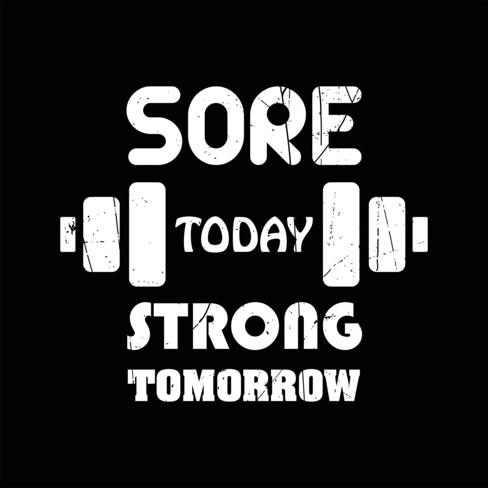 Gym T-shirt Design vector