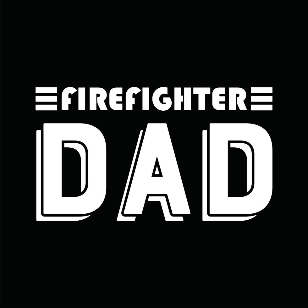 Firefighter T-shirt Design vector