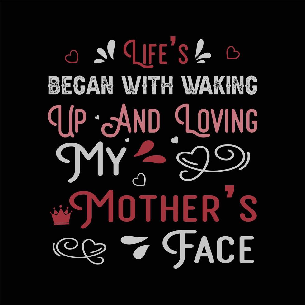 Mother T-shirt Design vector