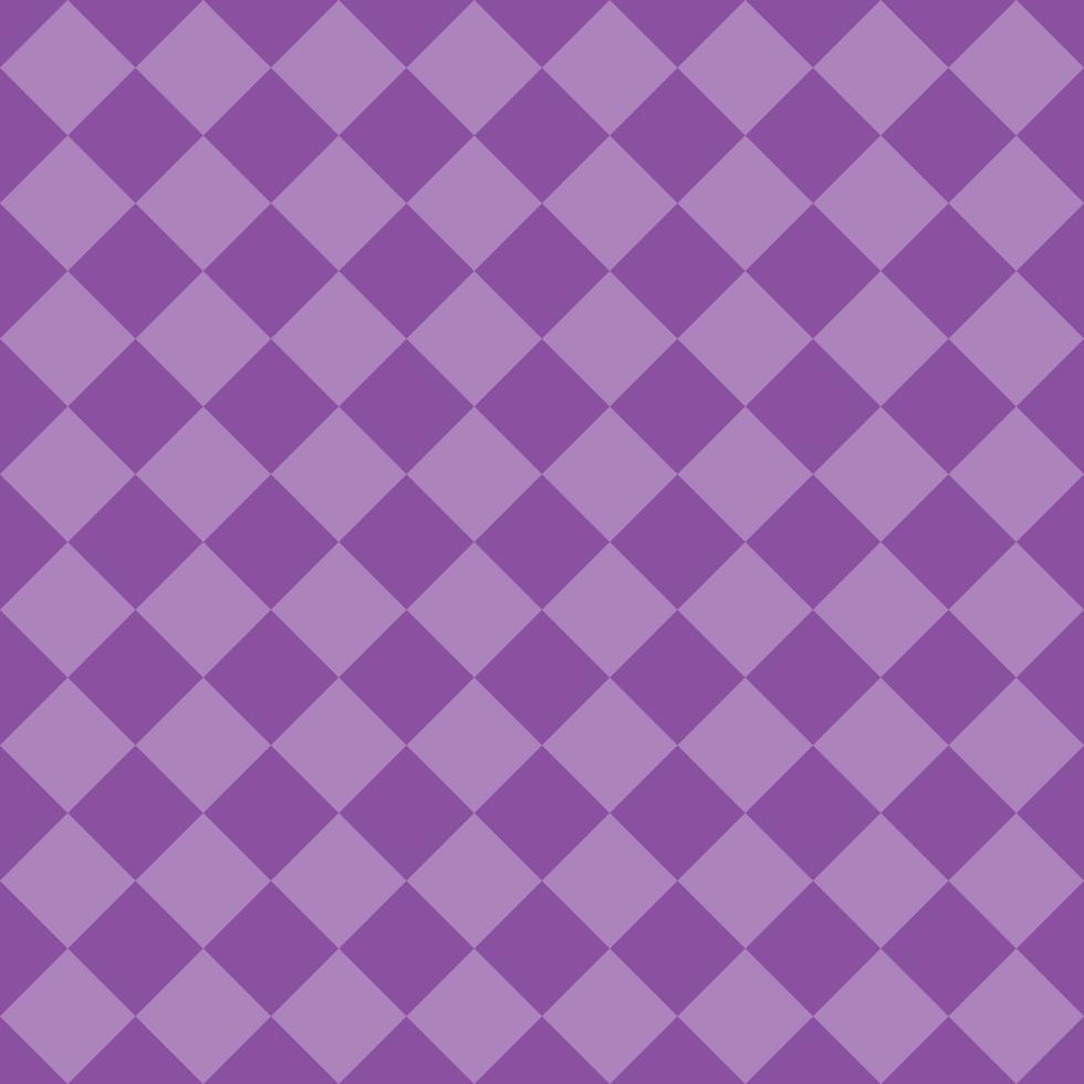 Purple Seamless Diagonal Checkered And Squares Pattern vector