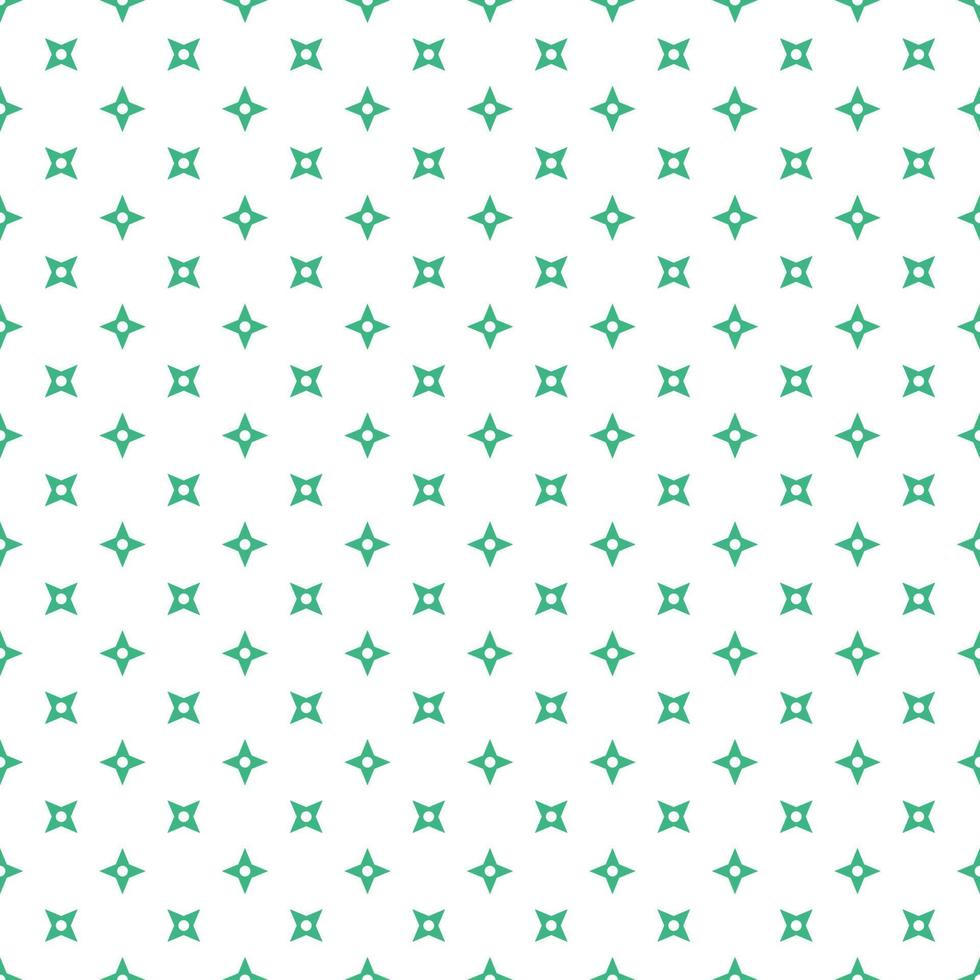 Green Seamless Ninja Pattern On White Background vector