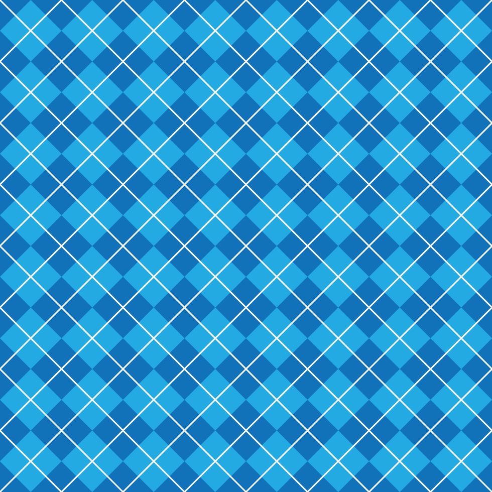 Simple Blue Seamless Argyle Pattern vector