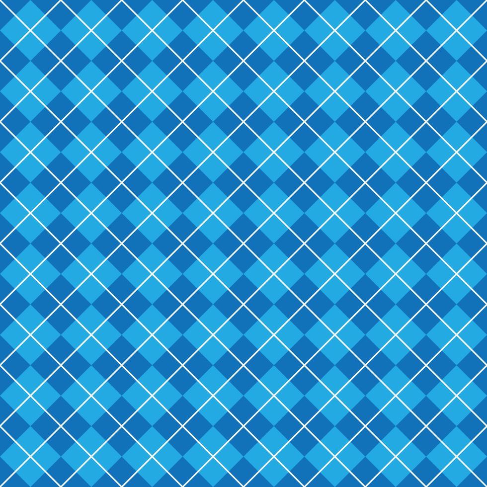 Simple Blue Seamless Argyle Pattern vector