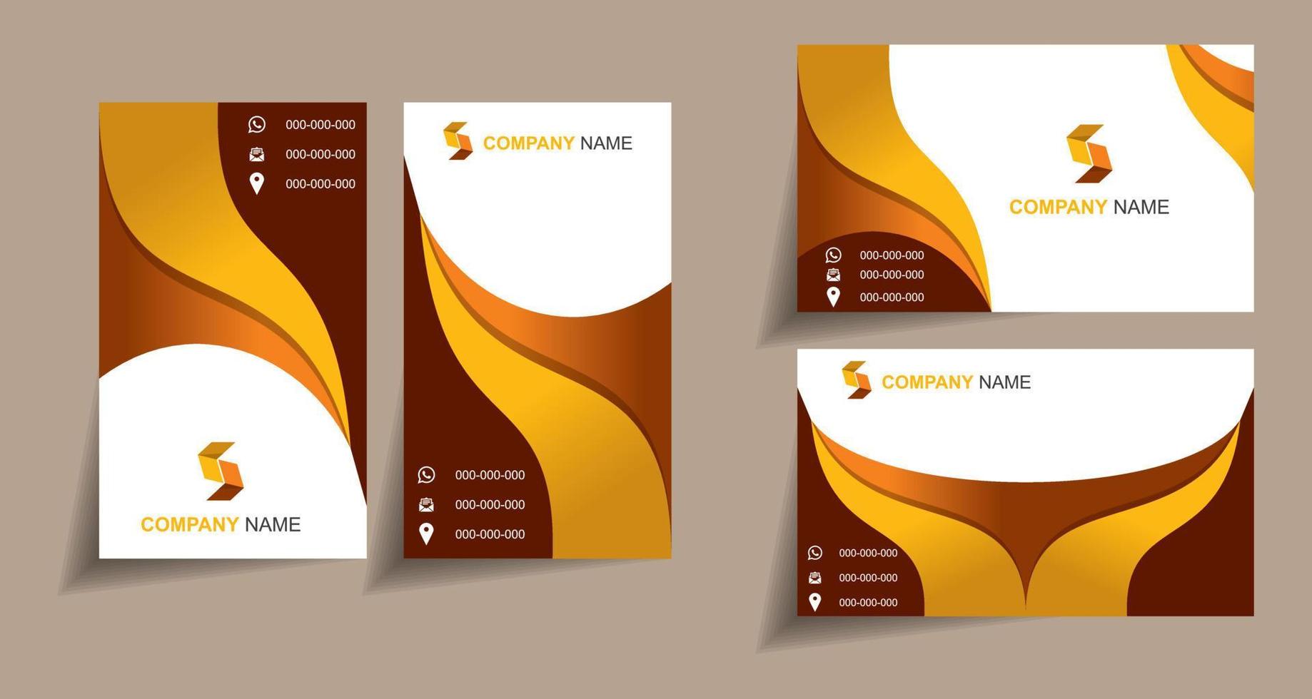 Modern and Creative Business card vector