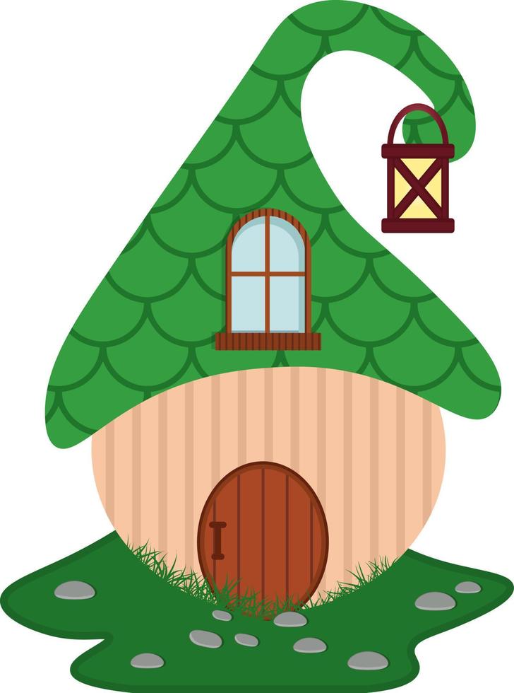 Fairy Mushroom House Clipart vector