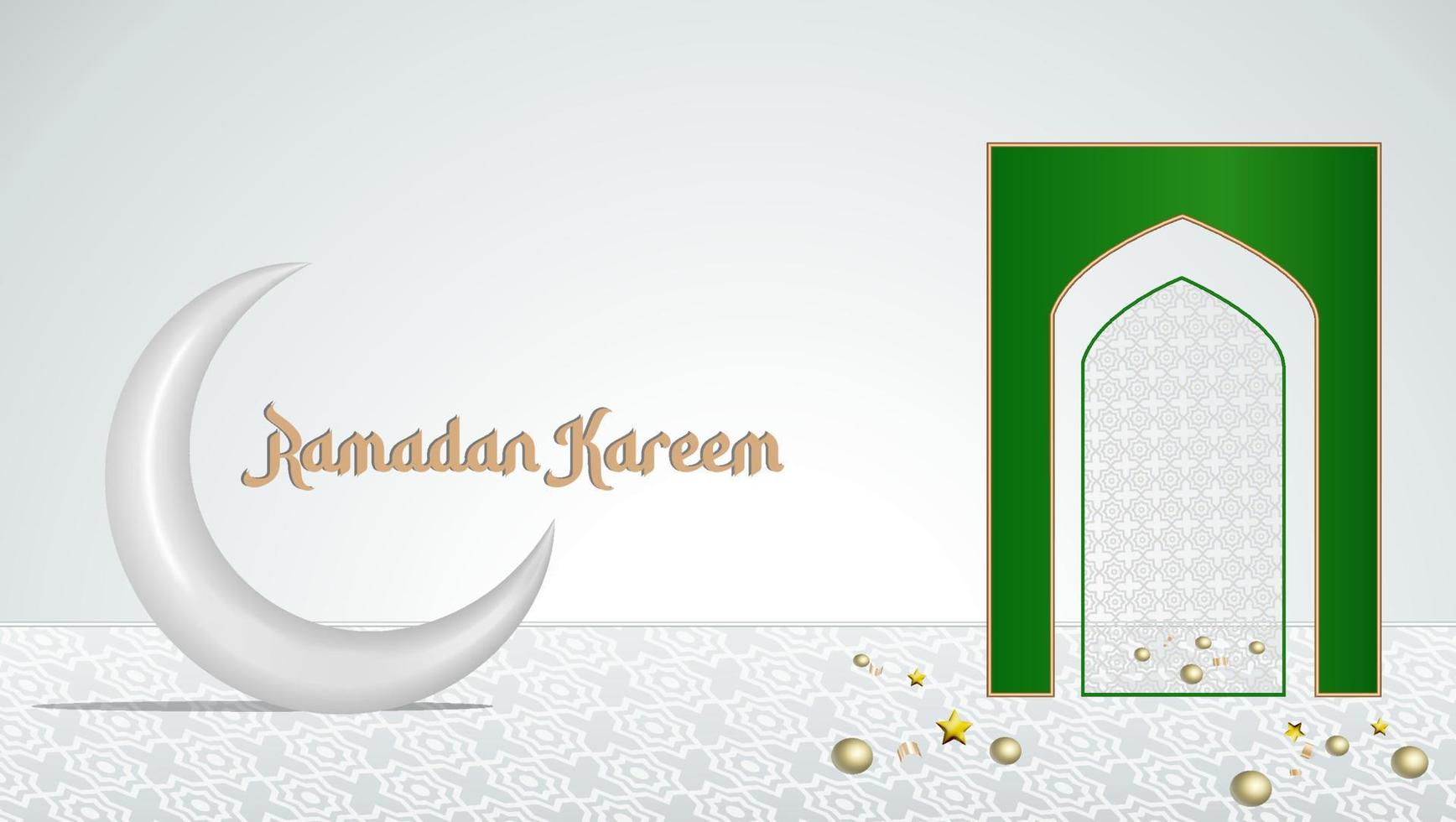 eid Mubarak y Ramadán kareem antecedentes vector