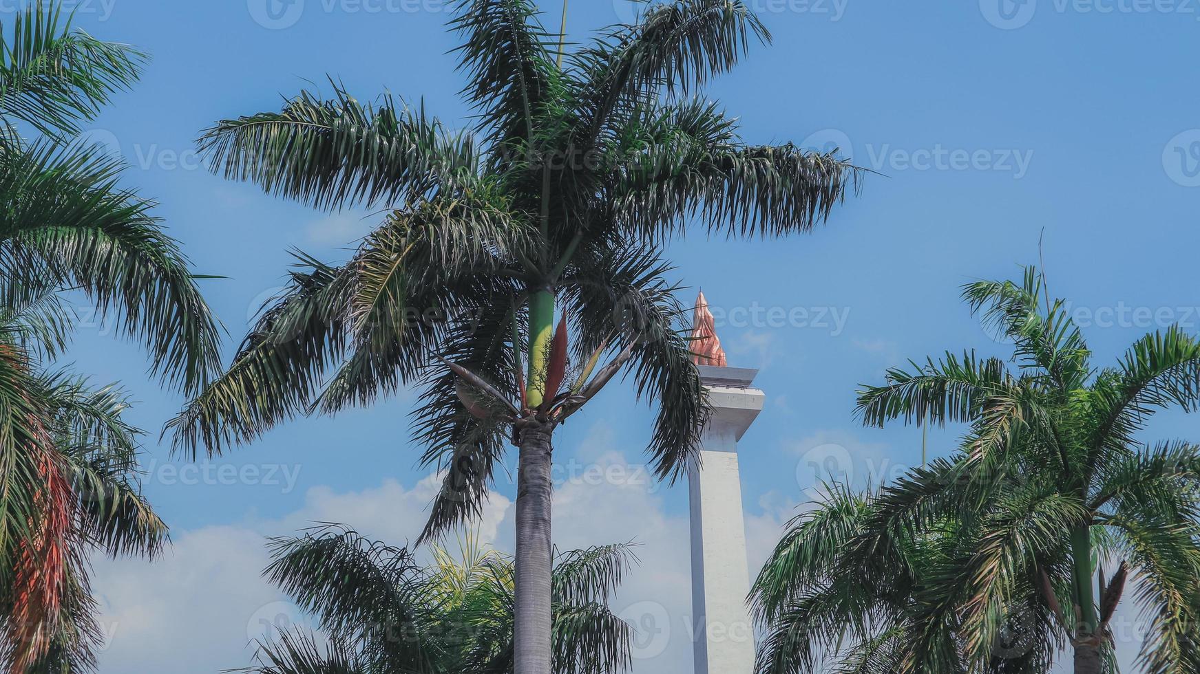 National Monument or popularly abbreviated as Monas or Monas is aberected to commemorate the resistance and struggle of the Indonesian people to seize independence from the Dutch East Indies colonial. photo
