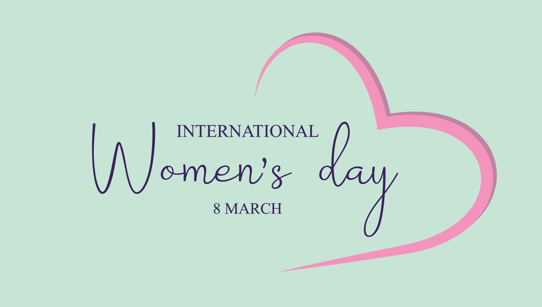 International Women's Day March 8th design template banner or flyer vector