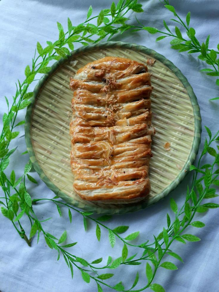 dulce plátano strudel un pan foto