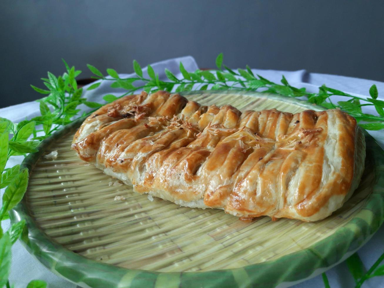 dulce plátano strudel un pan foto