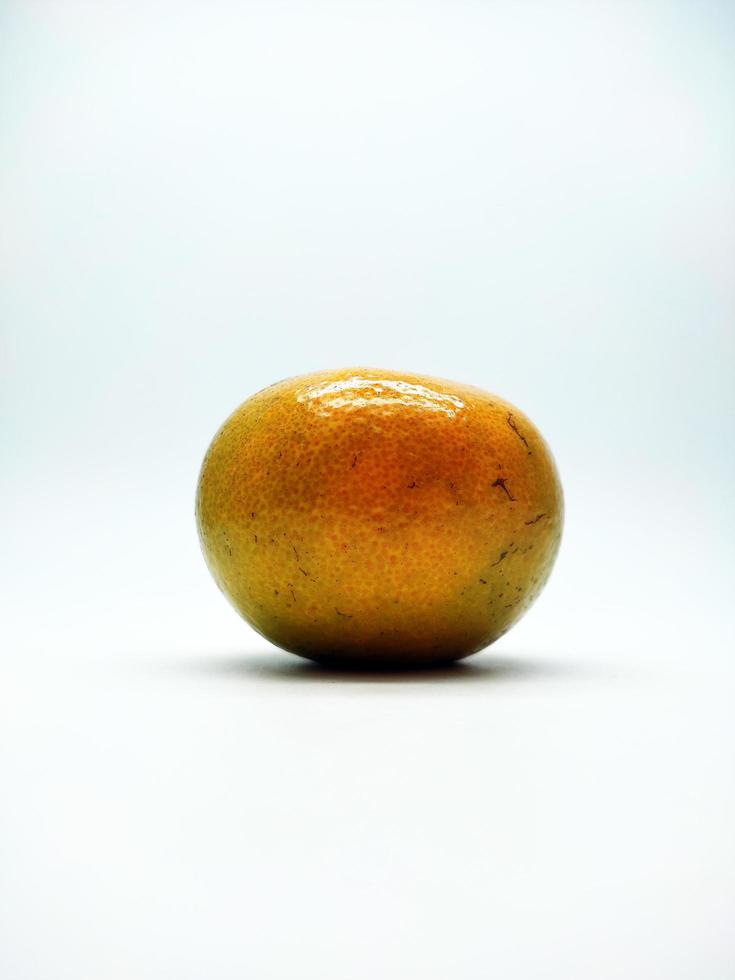 Orange fruit, Jeruk medan from Indonesia, isolated in white background photo