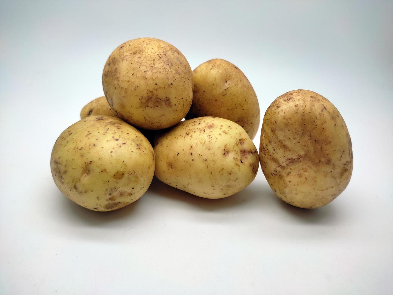 potato, isolated in white background photo