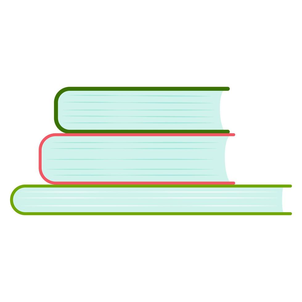 Book stack of books pages vector