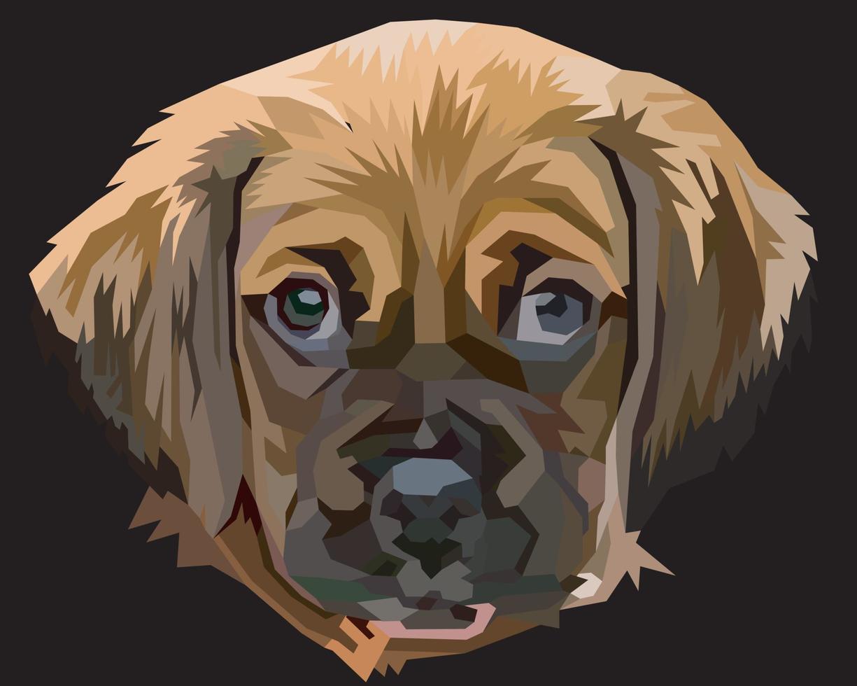 Inglés buldog en popular Arte estilo. vector ilustración.