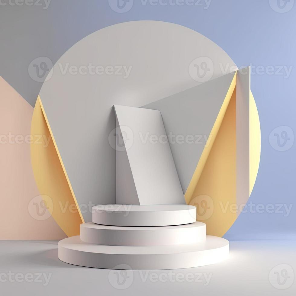 Geometric luxury podium product display photo