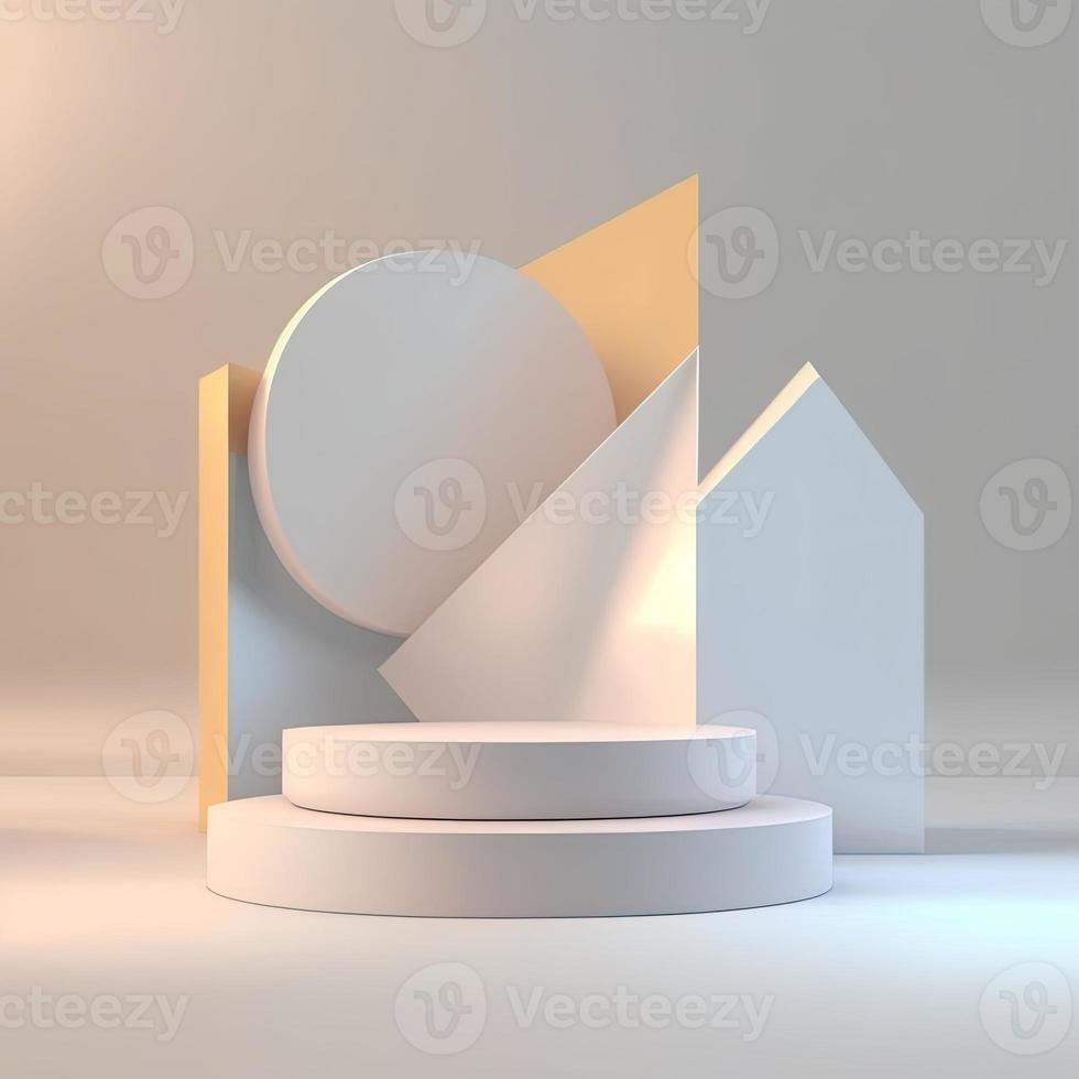 Geometric luxury podium product display photo