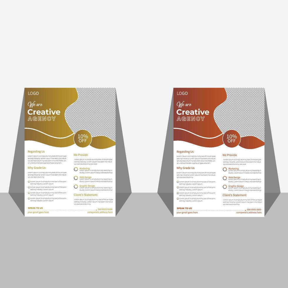 Corporate Flyer template design layout vector