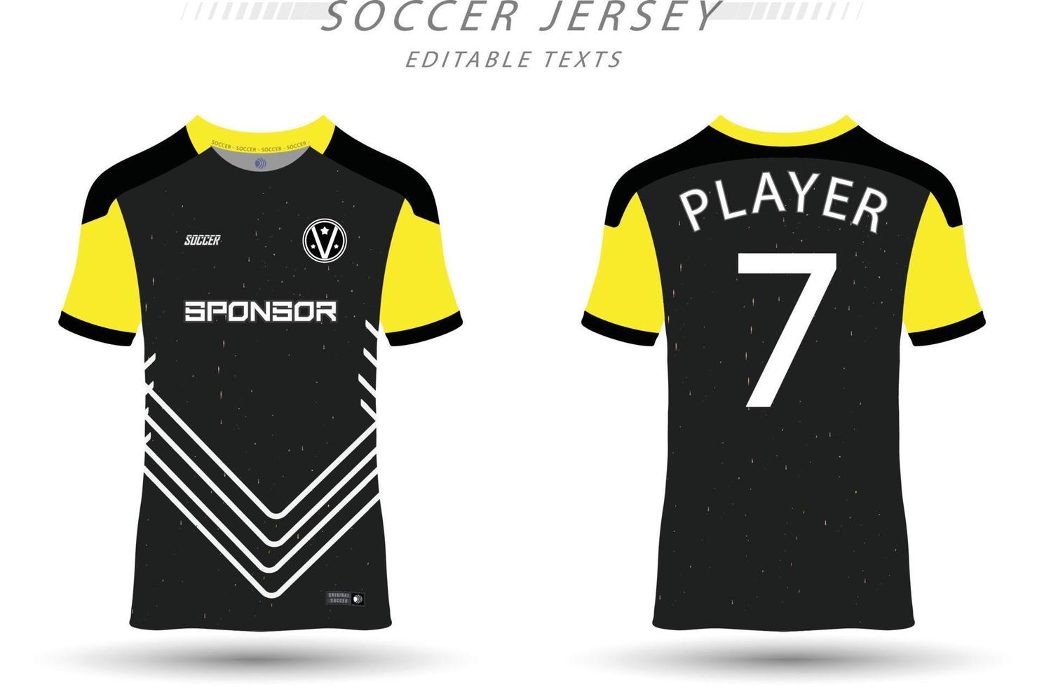 mejor vector fútbol jersey modelo deporte t camisa diseño