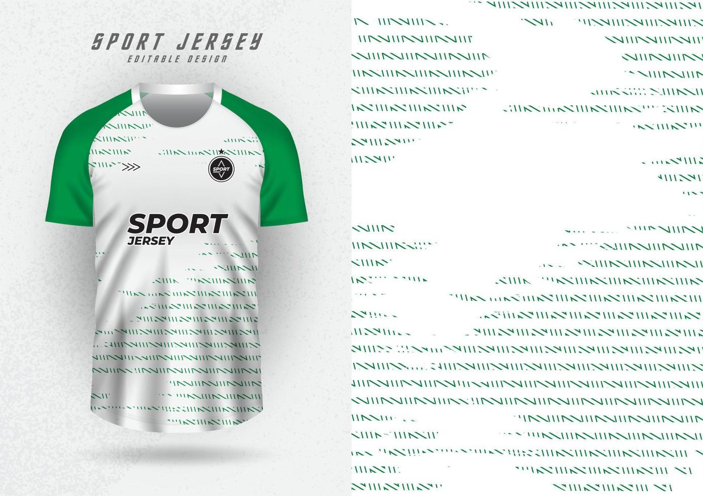 Backgrounds for sports, jersey, soccer jerseys, running jerseys, racing jerseys, patterns. green with white vector