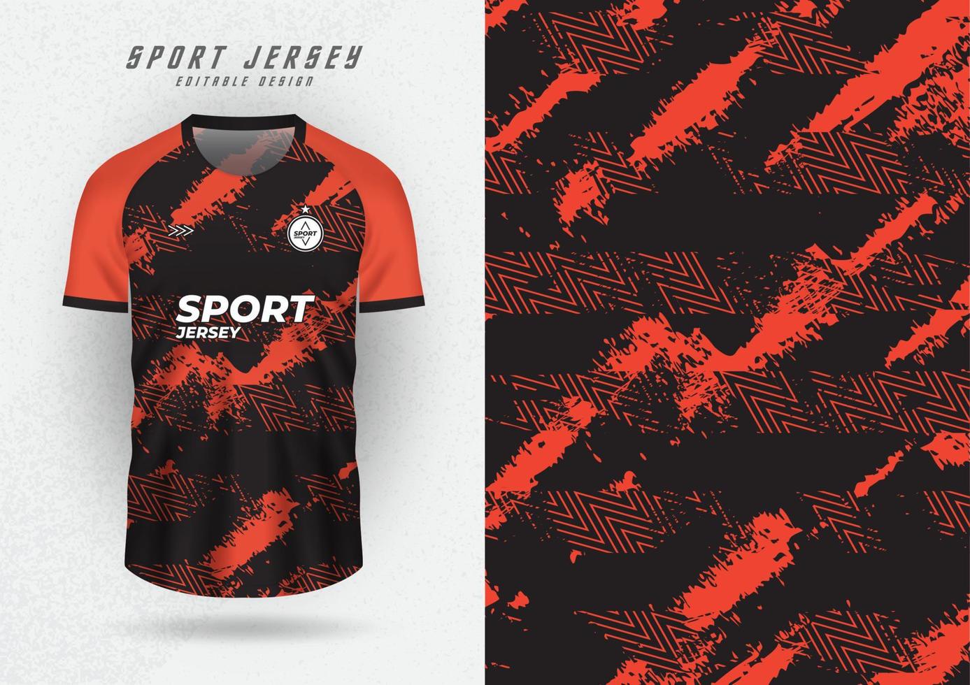 background for sports jersey soccer jersey running jersey racing jersey brush pattern black and orange vector
