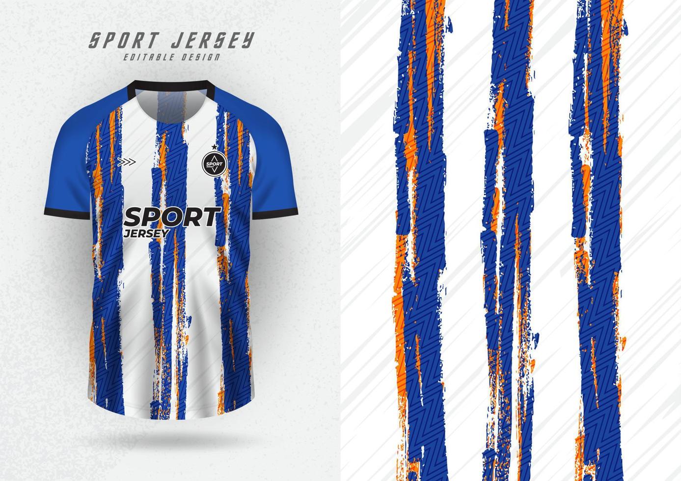 background for sports jersey soccer jersey running jersey racing jersey pattern three blue stripes vector