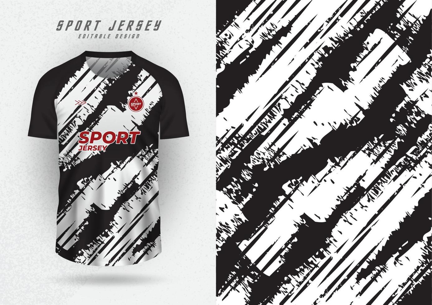 background for sports jersey soccer jersey running jersey racing jersey brush pattern black and white vector
