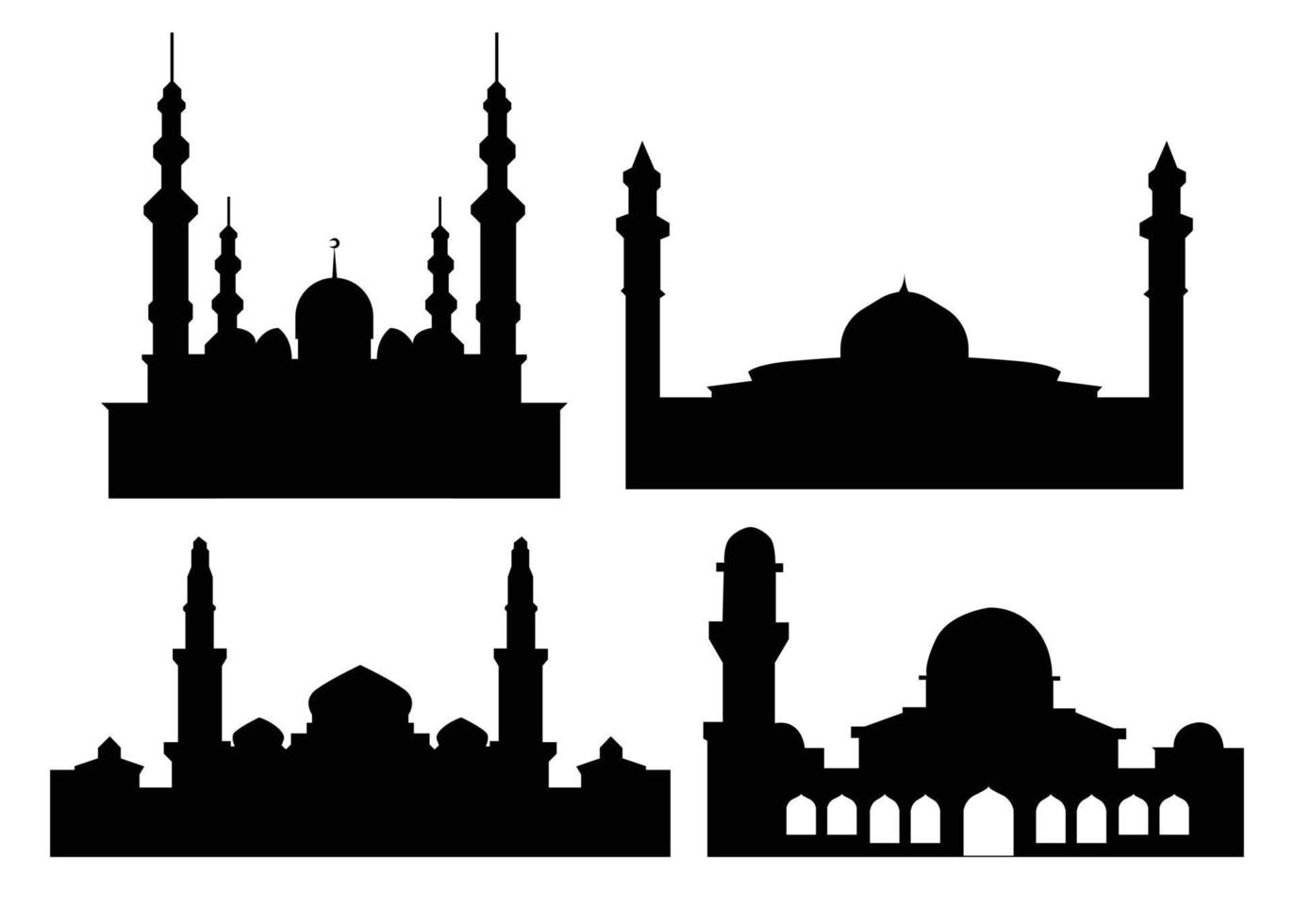 vector musulmán edificio vector ilustración