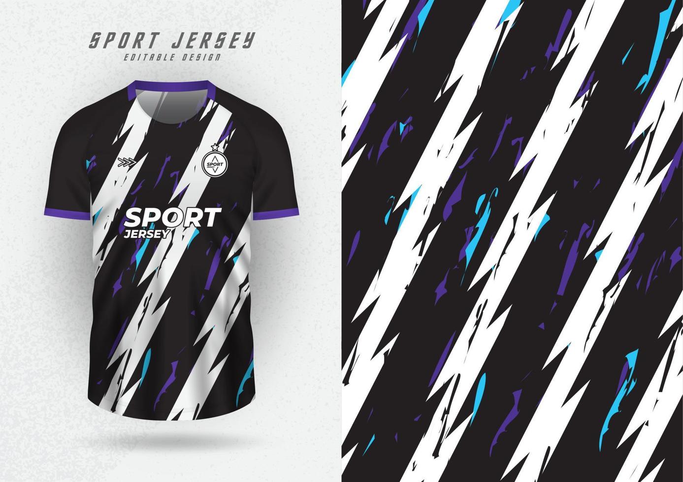 Background for sports jersey, soccer jersey, running jersey, racing jersey, pattern, black and white stripes. vector