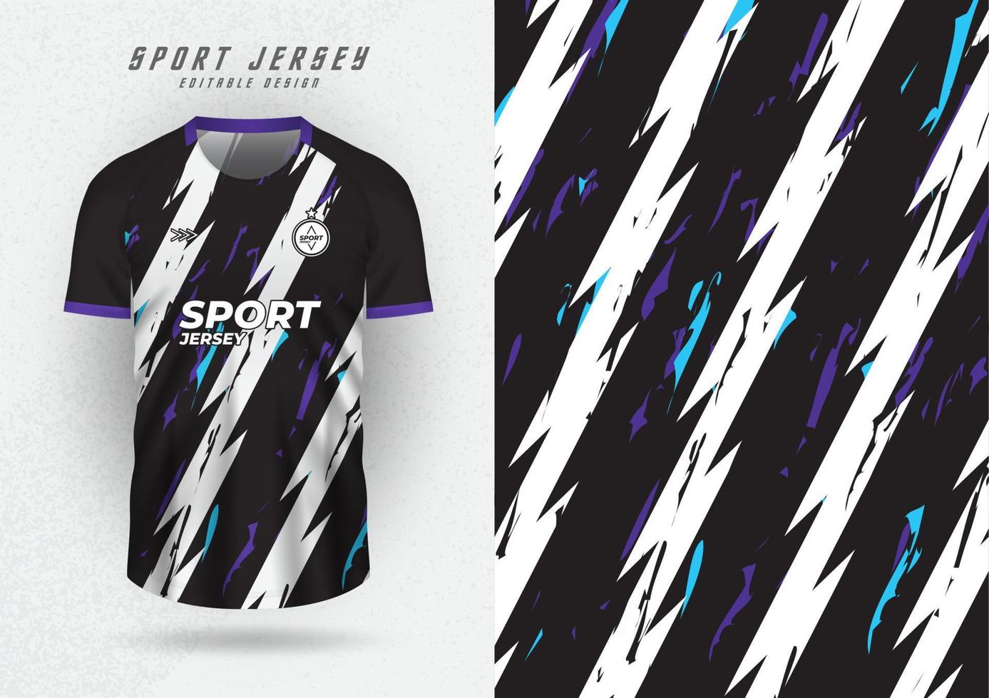 antecedentes para Deportes jersey, fútbol jersey, corriendo jersey, carreras jersey, patrón, negro y blanco rayas. vector