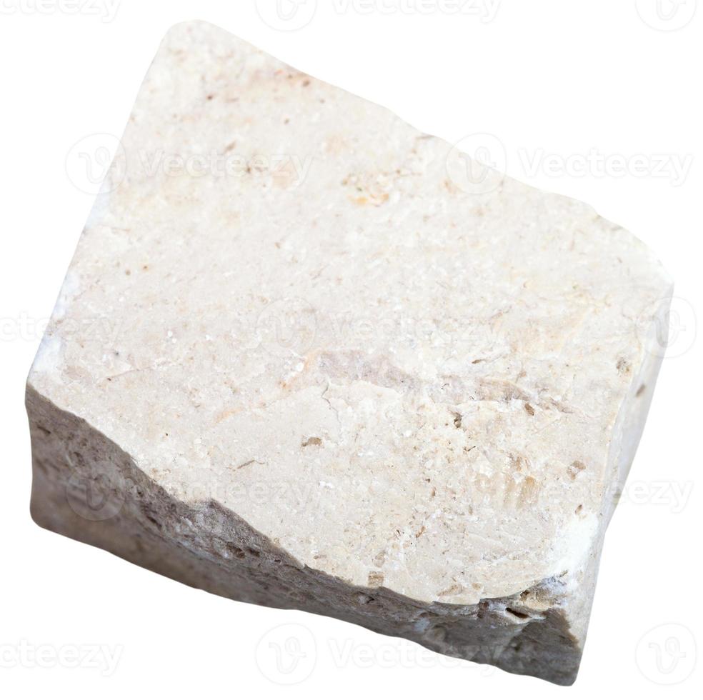 chemogenic Limestone stone isolated photo
