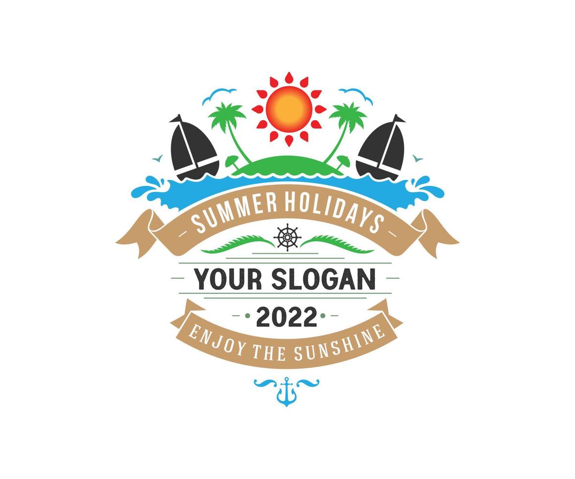 Set of logo, badges, banners, emblem and elements for surf club. Vector illustration