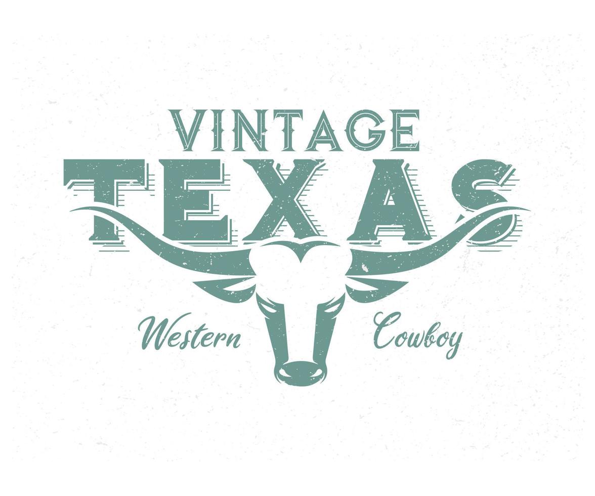 vintage longhorn buffalo, cow, bull logo design for your business ranch vector