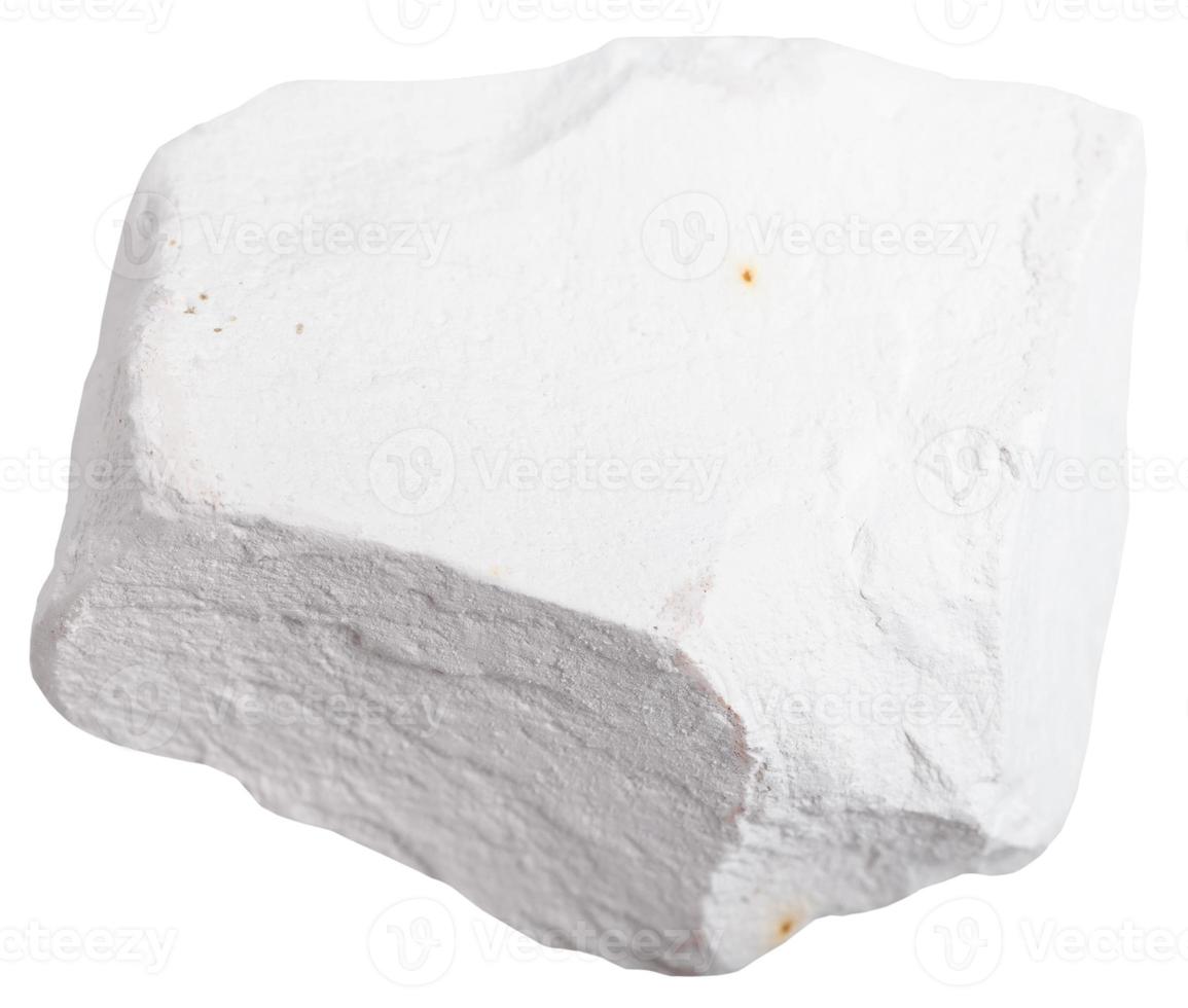 Chalk stone isolated on white background photo