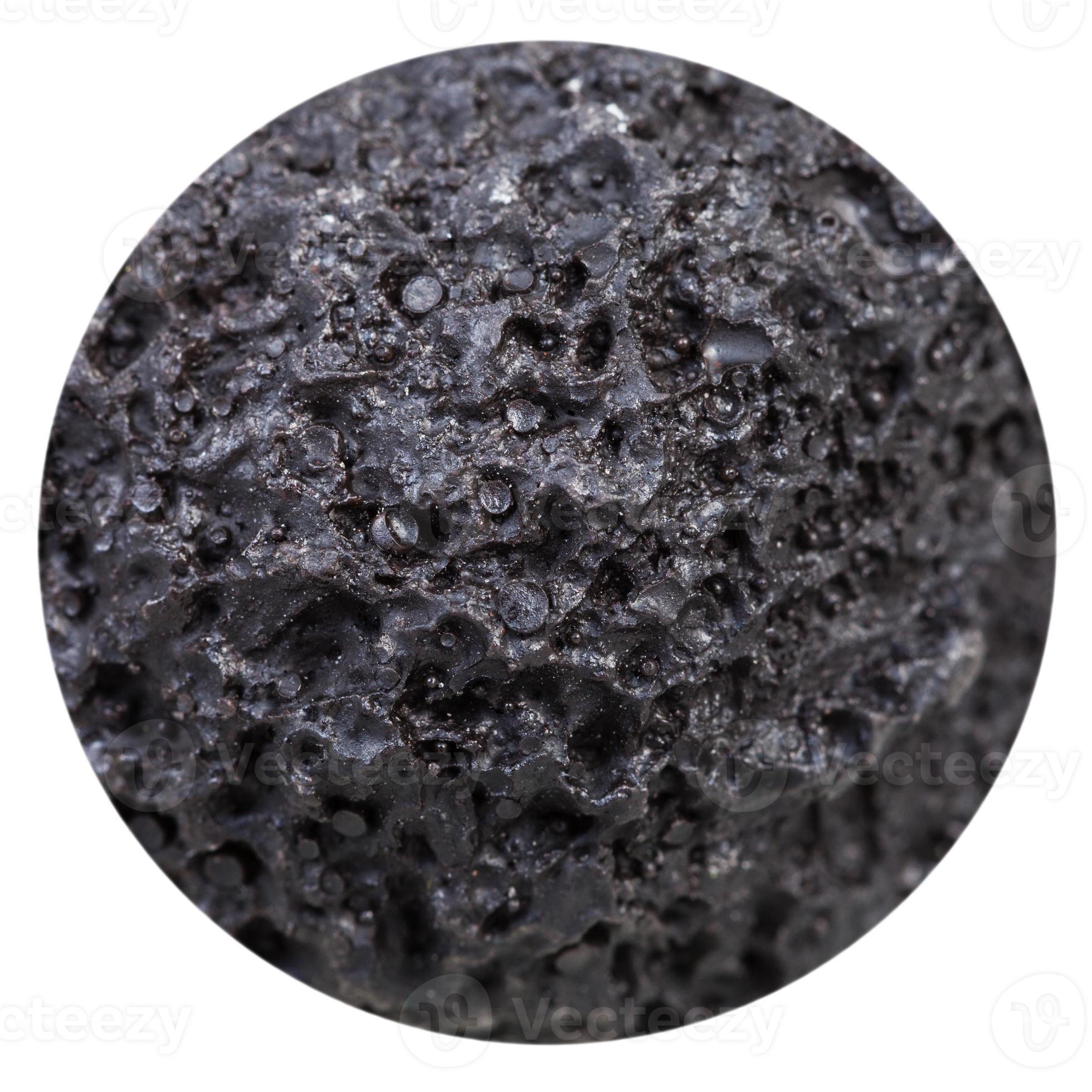 ball from black porous pumice stone isolated 20823504 Stock Photo at