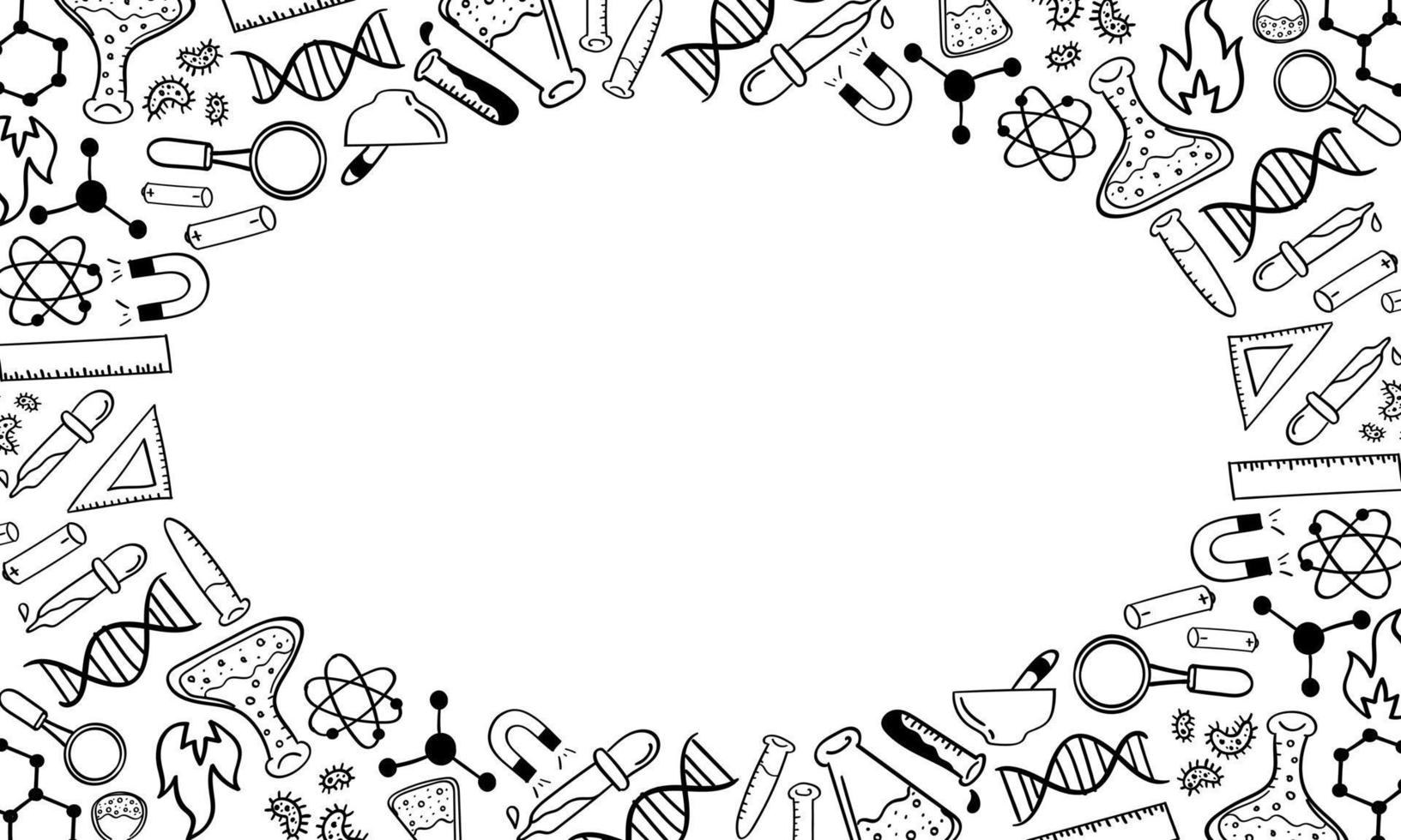 Frame of hand drawn chemistry and science 20823587 Vector Art at Vecteezy