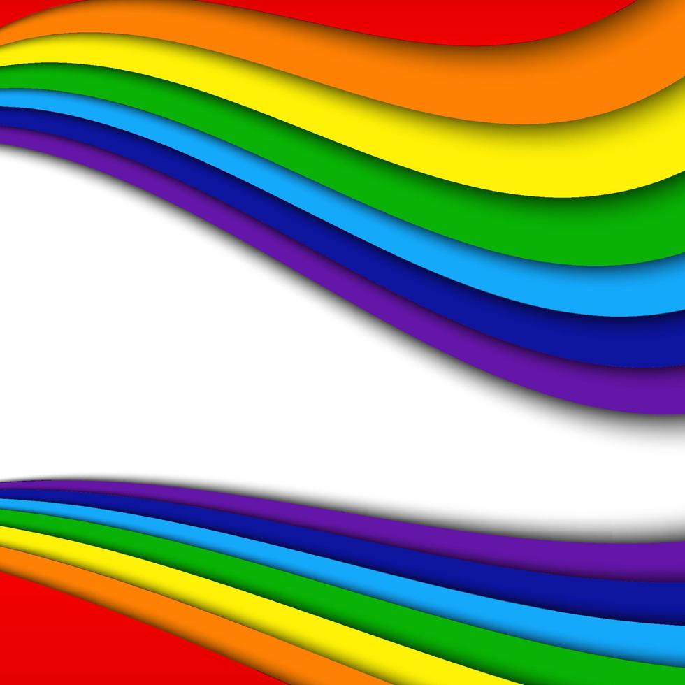 Abstract Rainbow Background, Vector Illustration