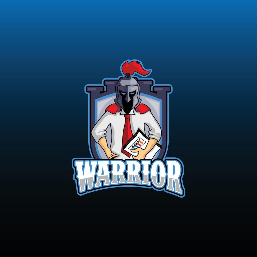 Sales Warrior Mascot vector